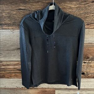 Apana Charcoal Cowl Neck Top